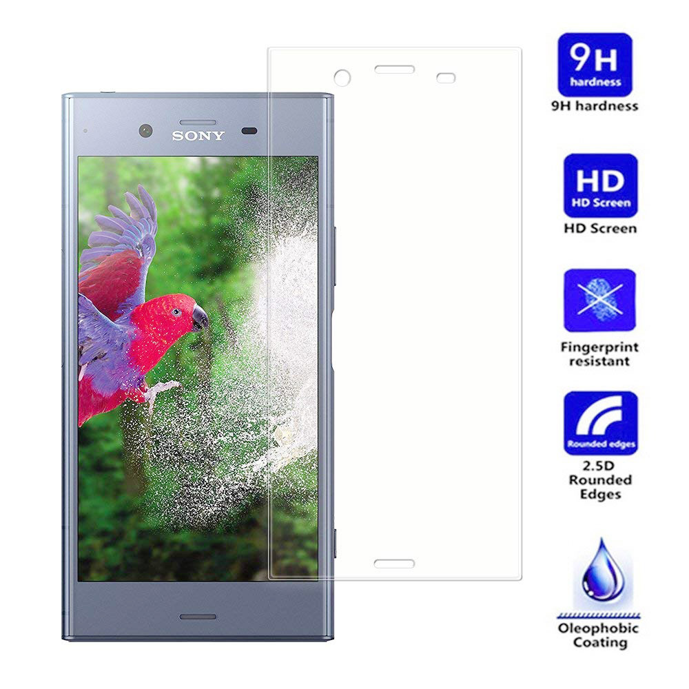 3D Full Cover Slim 9H Hardness Tempered Glass Screen Protector for Sony Xperia XZ1
