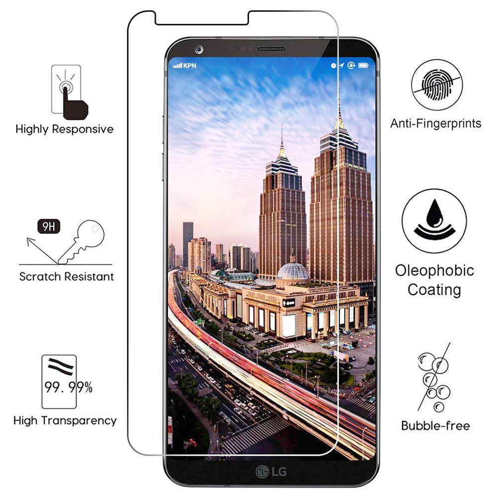 LG G6 Tempered Glass 9H Hardness Anti Scratch HD Clear Screen Protector Film