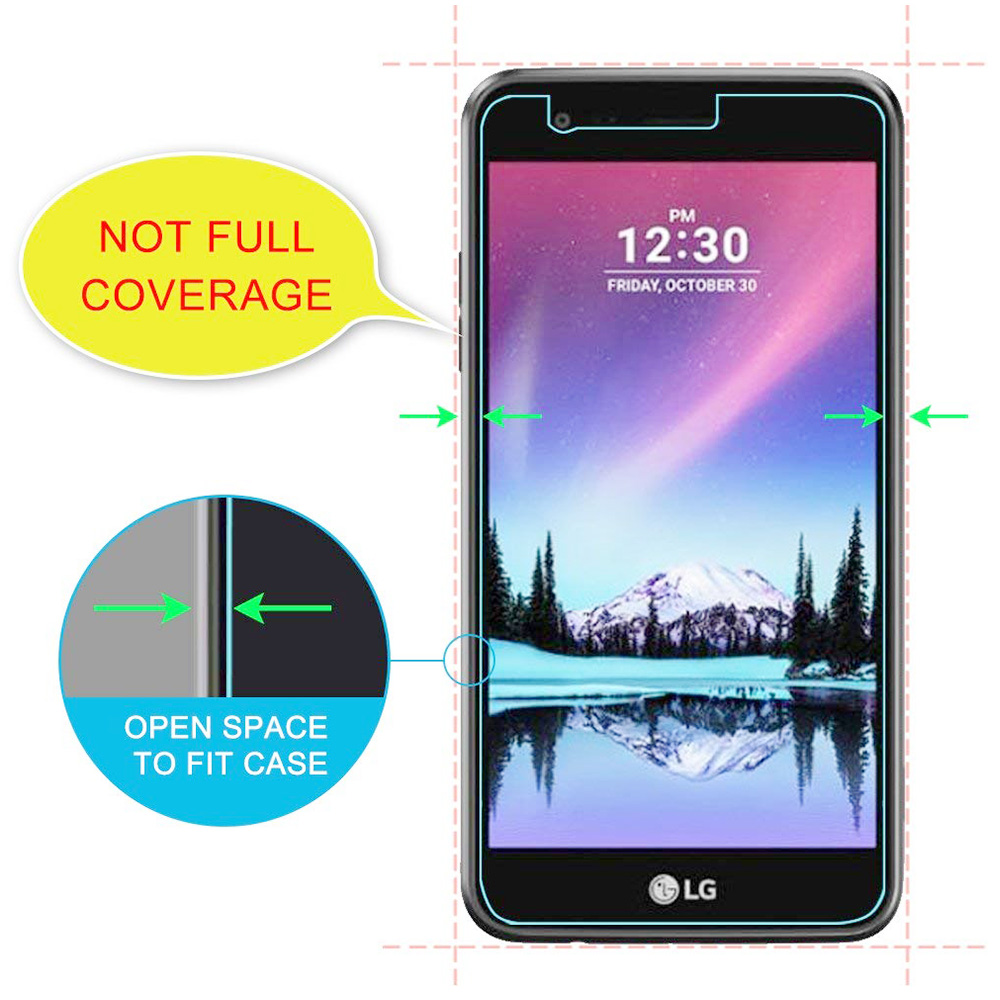 Ultra Thin Clear Tempered Glass Scratch Resistant Screen Protector for LG K4 2017
