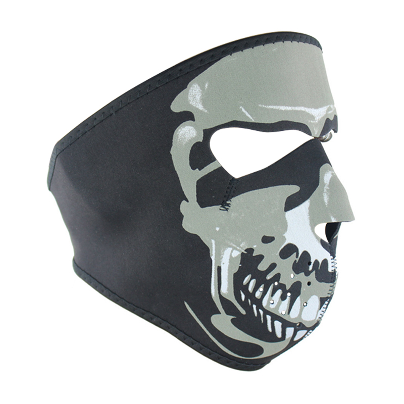 Unisex Windproof Full Face Mask Motorcycle Skiing Snowboarding Bike Facial Protector - Skull 3