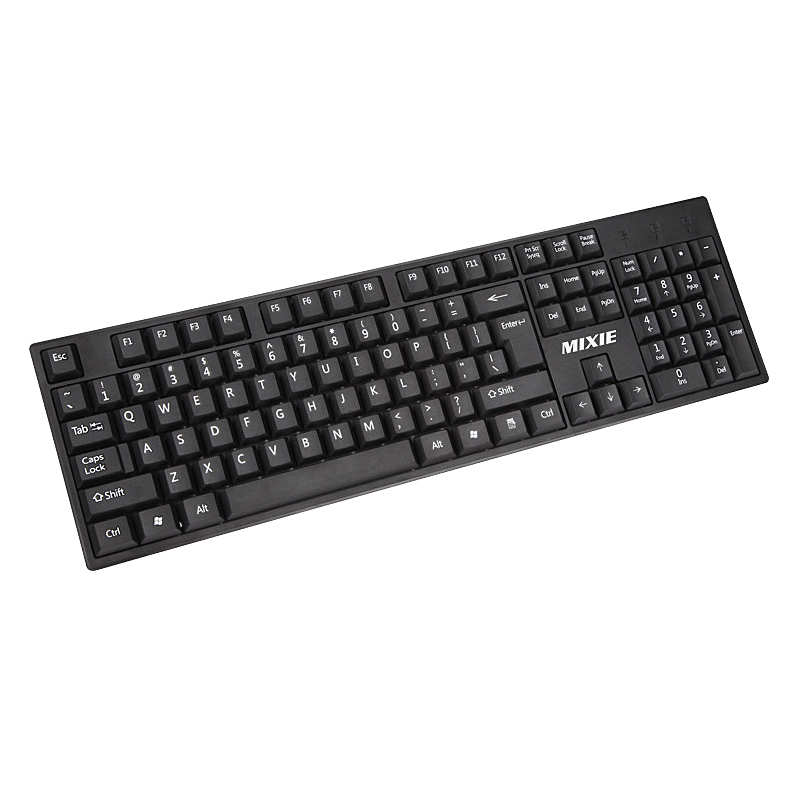 X7 Wired Keyboard Desktop Gaming Keypad for Computer Laptop - Black