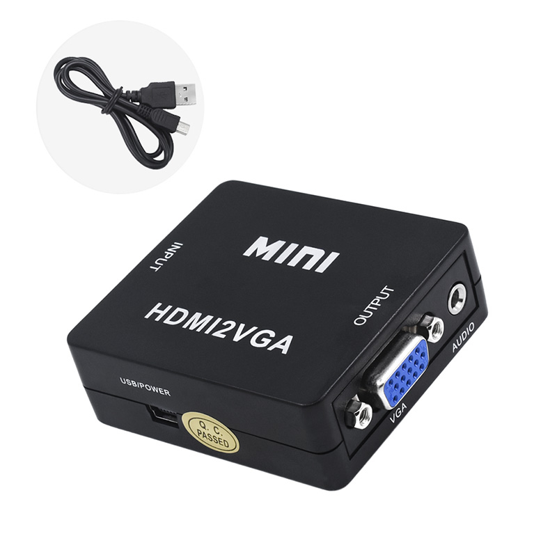 MINI HDMI to VGA Female to Female 1080P Video Converter Adapter Connector