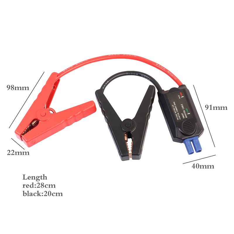 thumbnail image 2 of Uxcell 600A Emergency Alligator Clamps - Heavy Duty Booster Battery Clips For Jump Starting (Pair) 2 of 6