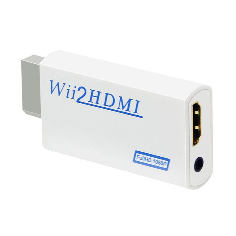 Wii to HDMI Converter Adapter with 3.5mm Audio Video Output Supports All Wii Display Modes