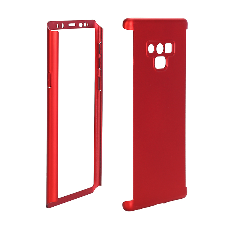 Full Body Protection Hard PC Case Back Cover for Samsung Note 9 - Red