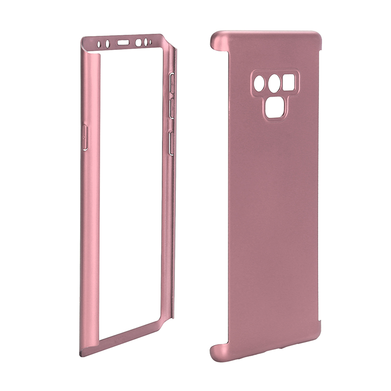 Full Body Protection Hard PC Case Back Cover for Samsung Note 9 - Rose Golden