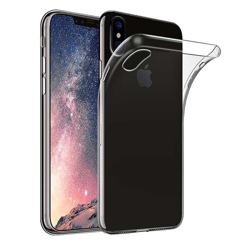 Ultra Thin Crystal Clear Soft Silicone TPU Case Back Cover for iPhone XS Max