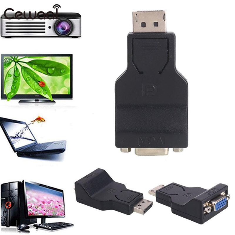 DP to VGA Cable Adapter Plug DisplayPort To VGA Adapter Video Accessories