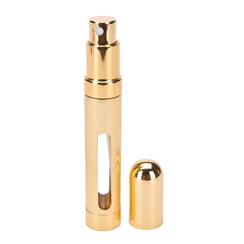 12ml Perfume Atomizer Atomiser Spray Bottle Pump Travel Refillable Scent - Golden