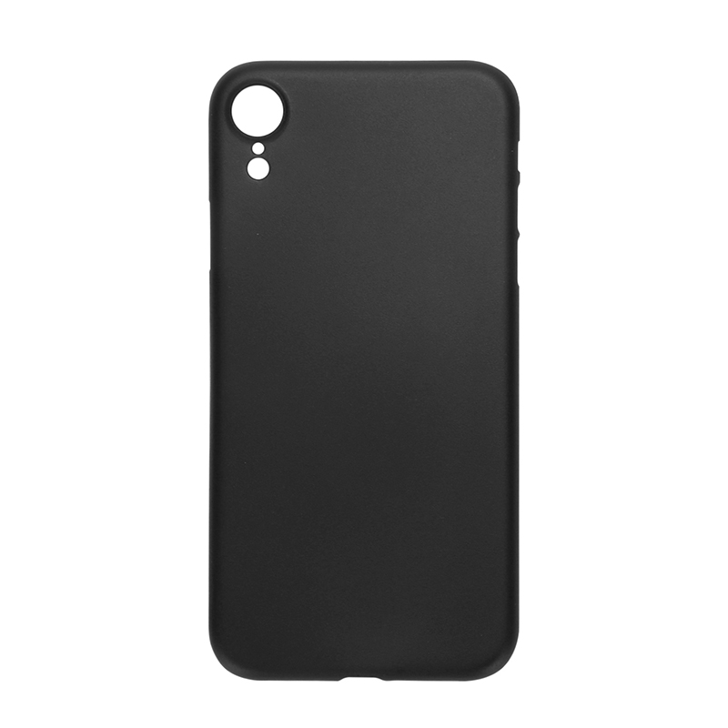 PC Frosted Grind Ultra Thin Hard Case Back Cover Shell for iPhone XR - Black