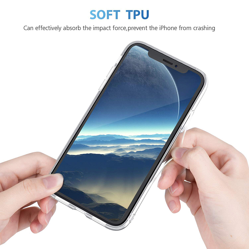 Ultra-Thin Clear Soft TPU Case Slim Crystal Silicone Shockproof Back Cover for iPhone XR
