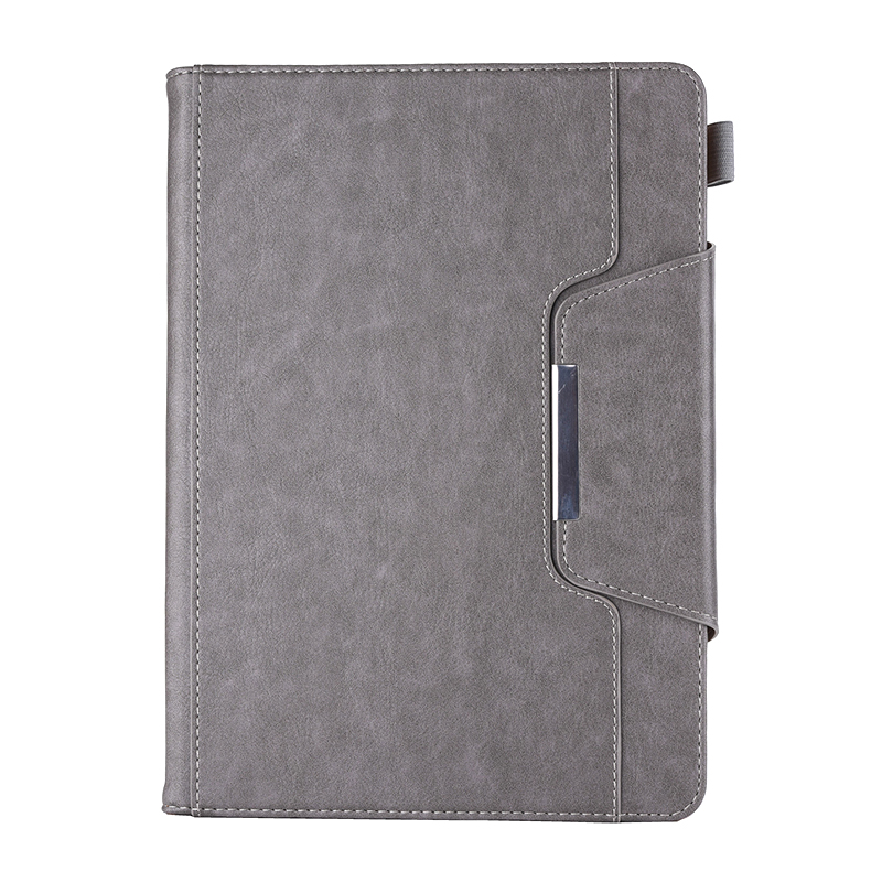 Luxury Vintage Full Coverage PU Leather Case Cover with Wallet Stand Function for iPad Mini 2/3/4 - Grey