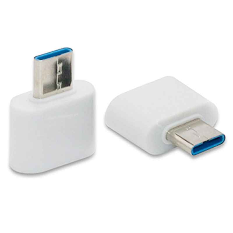 USB 3.1 Type-C Male to USB 2.0 Female OTG Adapter Converter - White