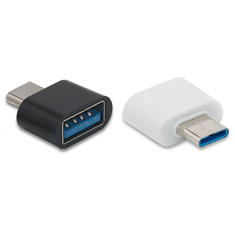 USB 3.1 Type-C Male to USB 2.0 Female OTG Adapter Converter - Black