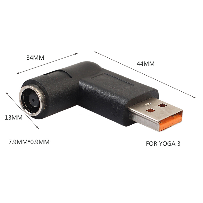 DC Power 5.5x2.1mm Converter Adapter Plug DC Female to USB Male Connector for Lenovo Yoga 3