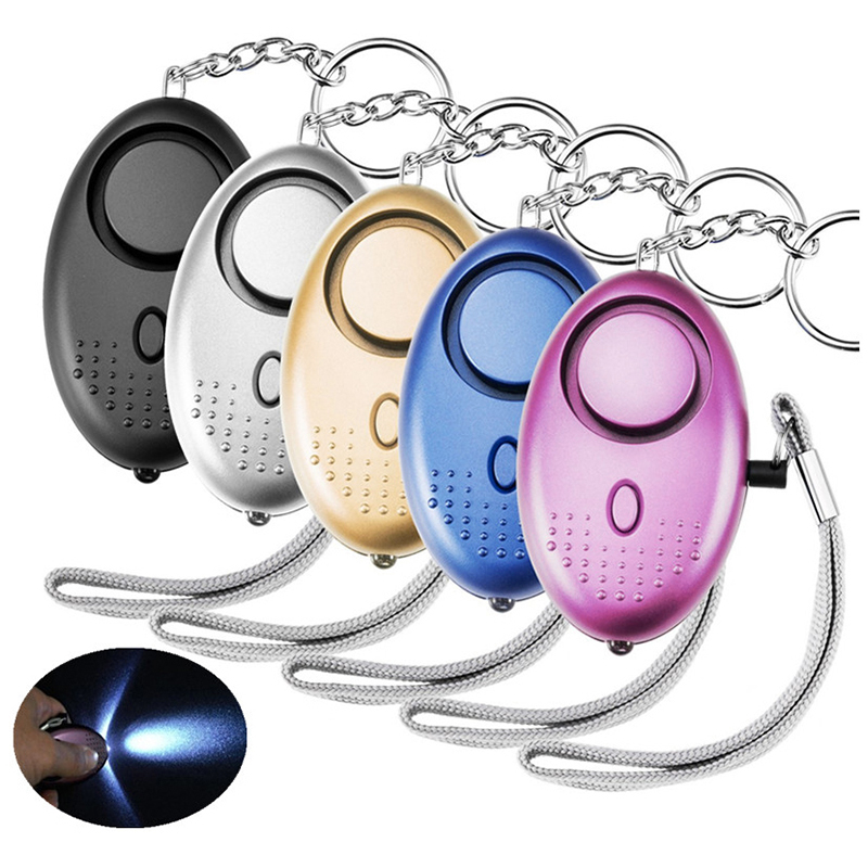 130db Personal Panic Rape Alarm Keyring Loud Sound Safety Security