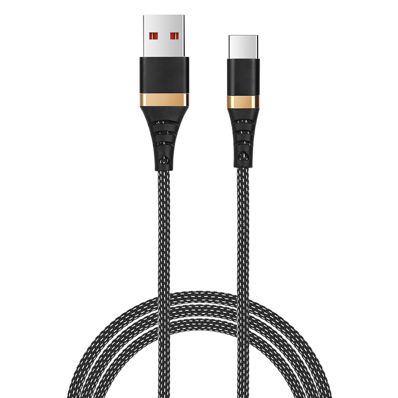 1m High Quality Type C Braided Cable USB-C Charge Cable for Samsung Huawei