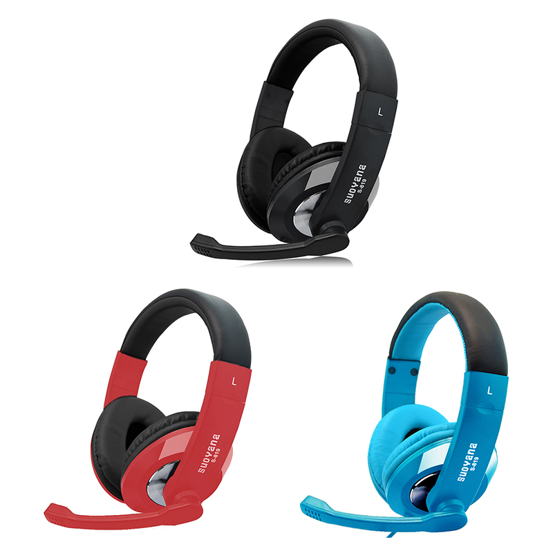 3.5mm Adjustable Gaming Headphones Stereo Noise-canceling Computer Headset
