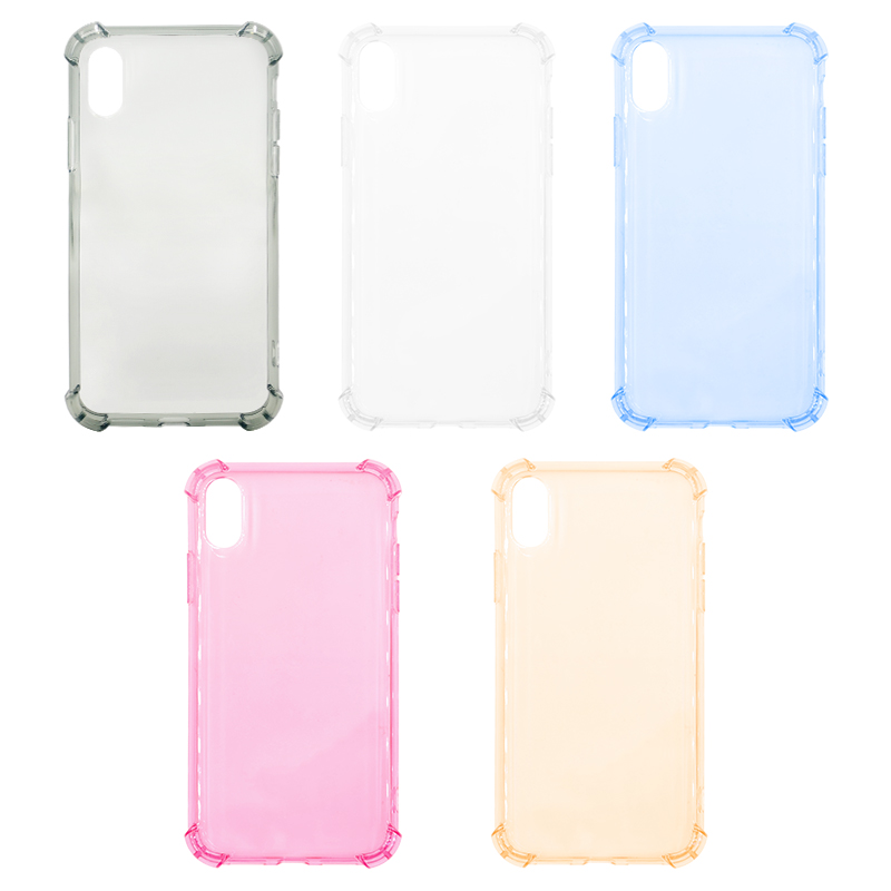 Transparent Thin TPU Rubber Soft Skin Silicone Protective Case Phone Cover for iPhone X/XS