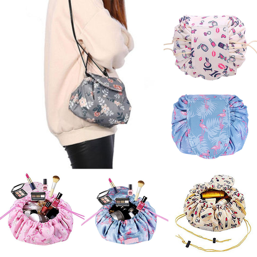 Portable Makeup Drawstring Bags Storage Travel Pouch Cosmetic Bag
