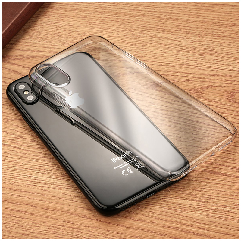 Ultra Slim Thin Transparent PC Case Clear Hard Phone Case Cover for iPhone XS MAX