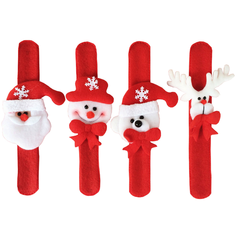 4pcs Christmas Decorations Patting Circle Wristband Children Accessories Costume New Year Decor