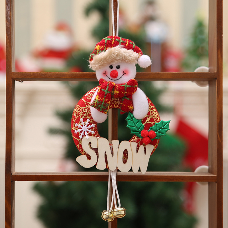 Christmas Home Furnishing Decoration Tree Ornaments Hanging Doll Letter Decor for Fireplace Window