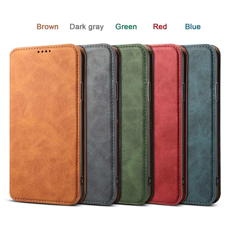 Ultra-thin PU Leather Luxury Wallet Vintage Cover Phone Case for iPhone XR
