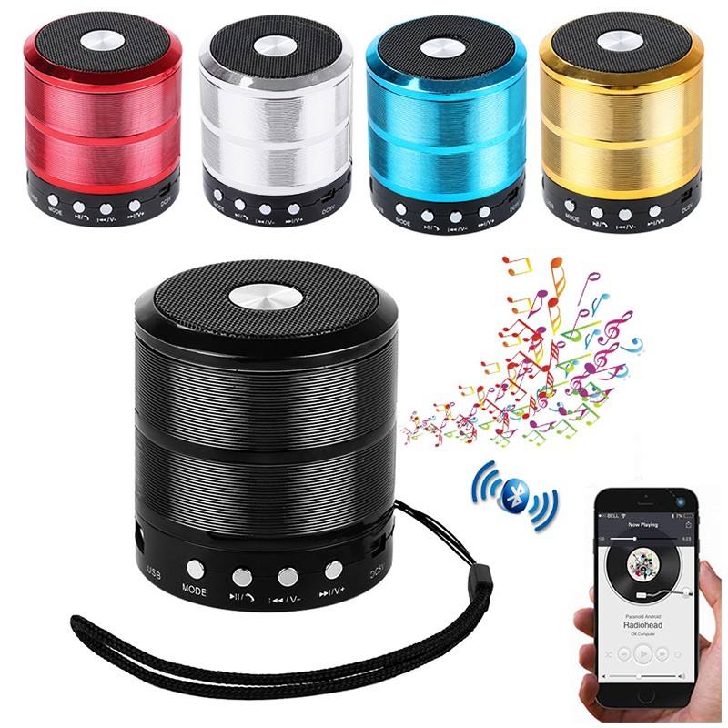 WS887 Mini Wireless Bluetooth Speaker FM Hands-free Calling Built-in Li Battery