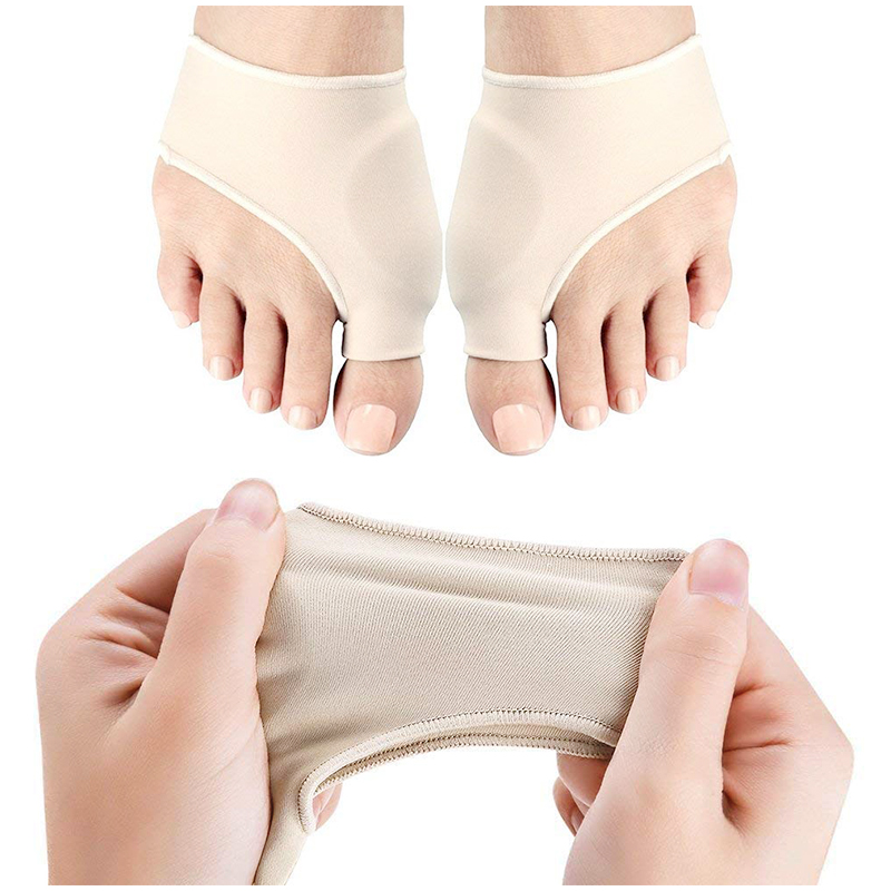 1 Pair Lycra Fabric SEBS Toe Corrector Protectors Straightener Toe Elastic Protective Sleeve Corrective Sleeve