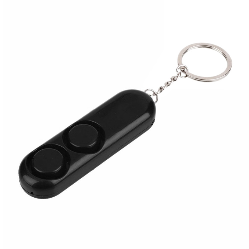 Self-Defense Safety Alarm 120dB Dual Siren Personal Security Alert with Keychain Button Battery