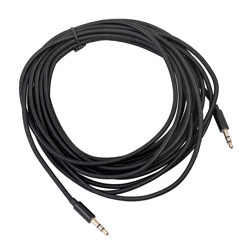 Male to Male Jack Audio Cable 3.5mm Aux Cable for Car Phone Tablet PC Mp3 Headphone Soundbox - 7.6M