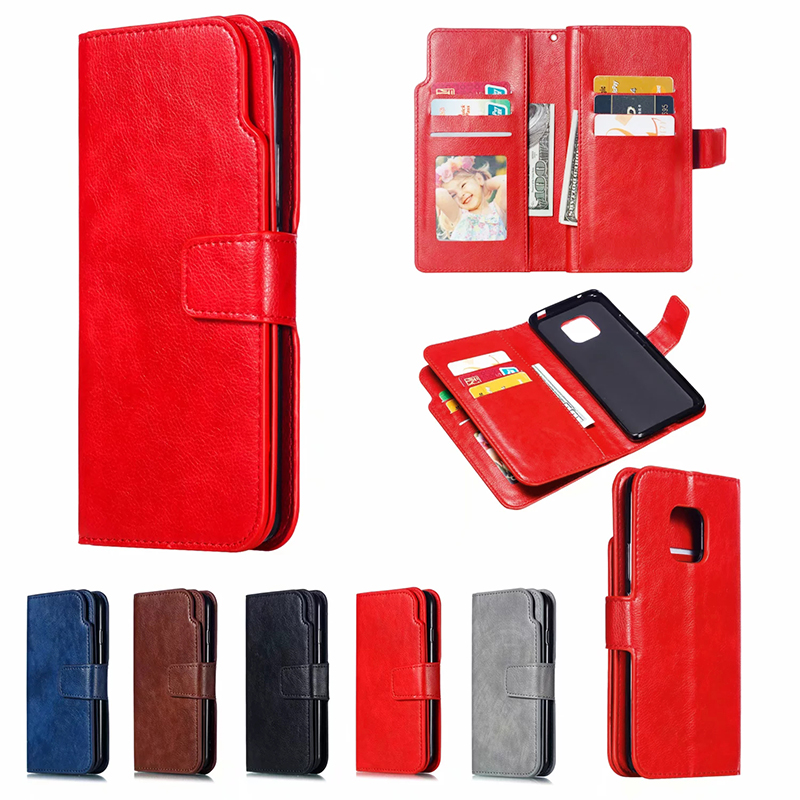 Business Leather Flip Stand Wallet Case Phone Cover with 9 Card Slots for Huawei Mate 20 Pro