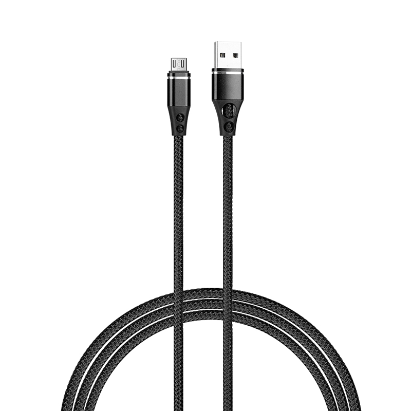 Nylon Braided Alloy Micro USB Charger Cable for Android Cellphone Devices
