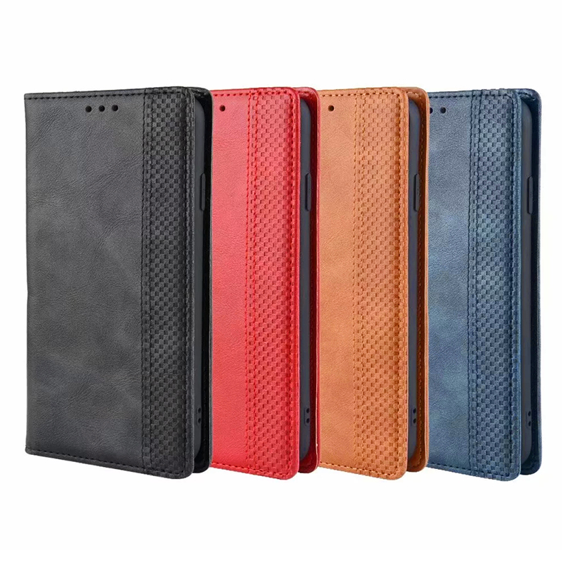Retro Magnetic Card Slot Wallet Flip Leather Case for iPhone XS MAX