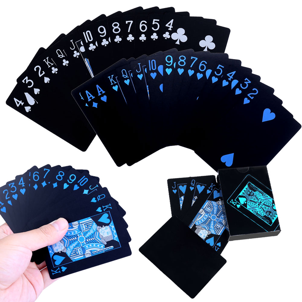 Waterproof Playing Cards Quality Plastic PVC Poker Gift Adult products - Blue