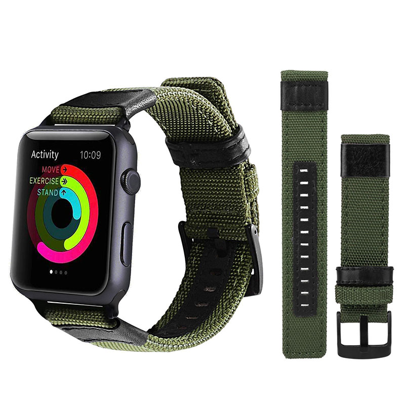 42mm Durable Nylon Replacement Sport Watchband Wrist Bracelet Strap for Apple Watch