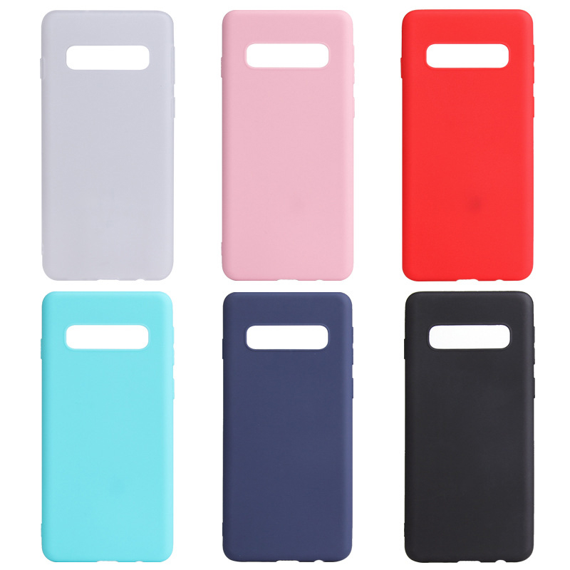 Candy Colour Matte Surface TPU Back Cover Phone Case for Samsung Galaxy S10