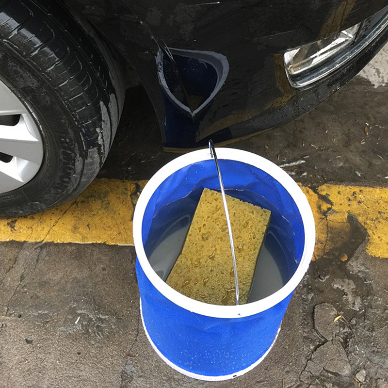 9L Bucket Foldable Bucket Car Washing Cleaning Bucket Portable Fishing Bucket Outdoor Collapsible Water Container