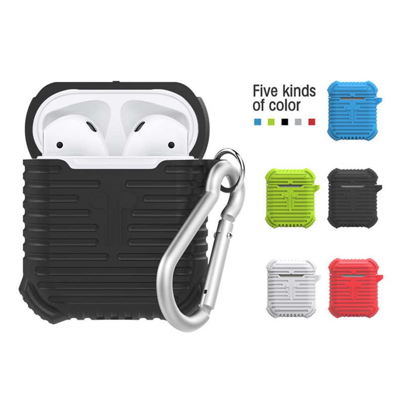 Soft Silicone Shockproof Protective Case Cover Box Pouch for Apple AirPods