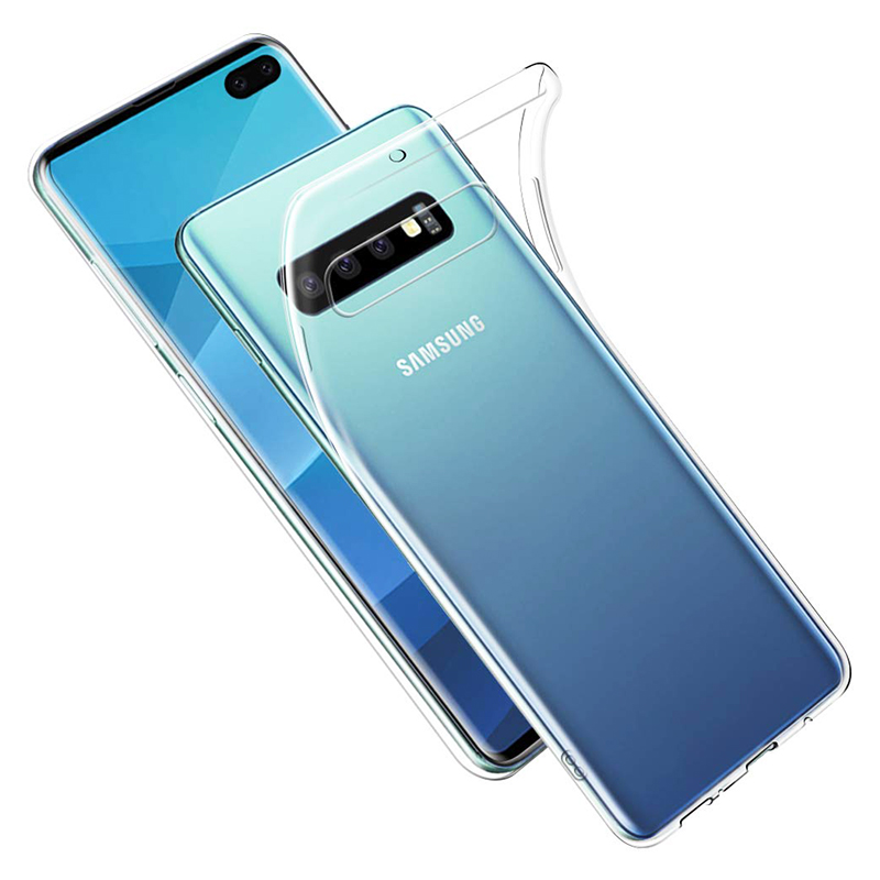 Ultra Thin Crystal Transparent Phone Back Case Soft TPU Phone Cover for Samsung Galaxy S10 Plus