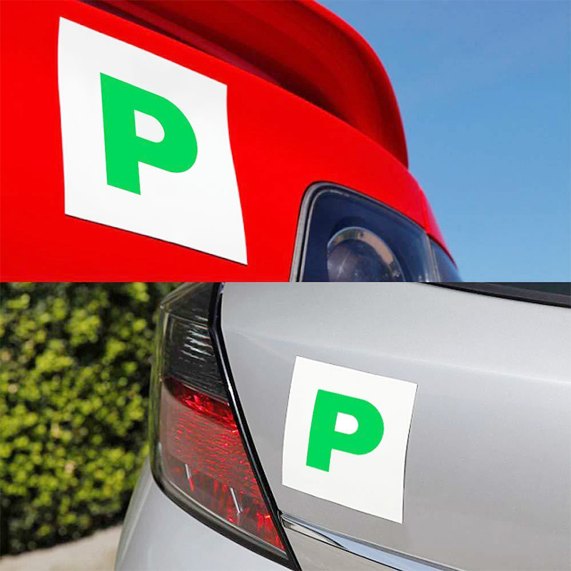 Extra Strong Stick On for New Learner Drivers Fully Magnetic Red L Plates 2 Pack 