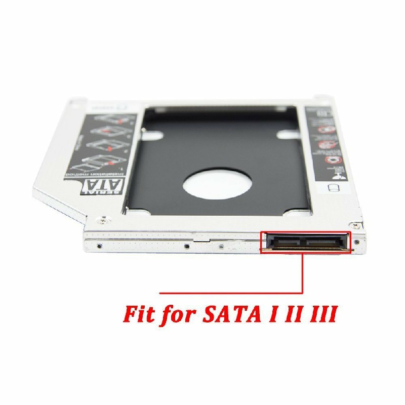 Universal 12.7mm SATA to SATA 2nd Enclosure SSD HDD Hard Drive Caddy Bracket