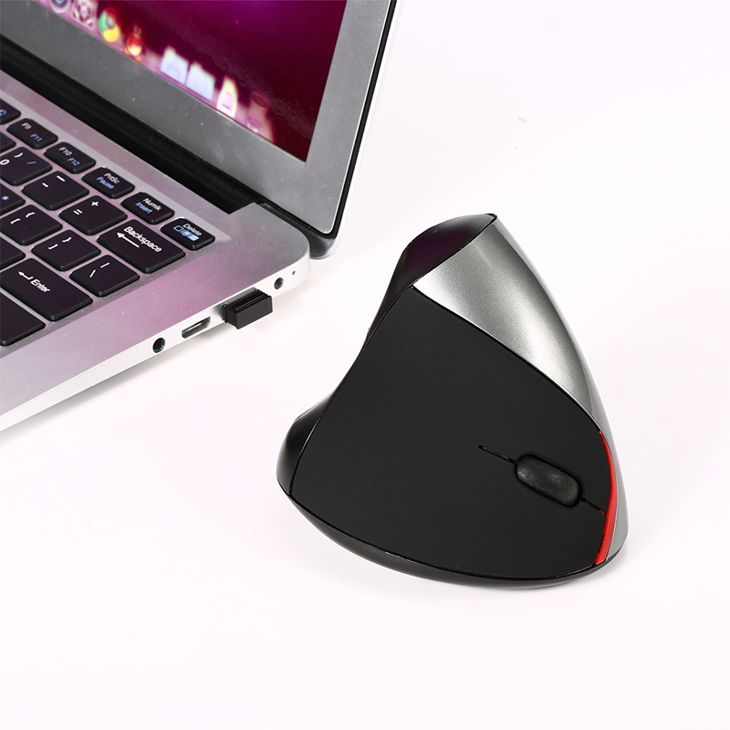 A889 2.4G Chargable Wireless Mouse 2400DPI Vertical Health Mouse with USB Receiver for Mac PC
