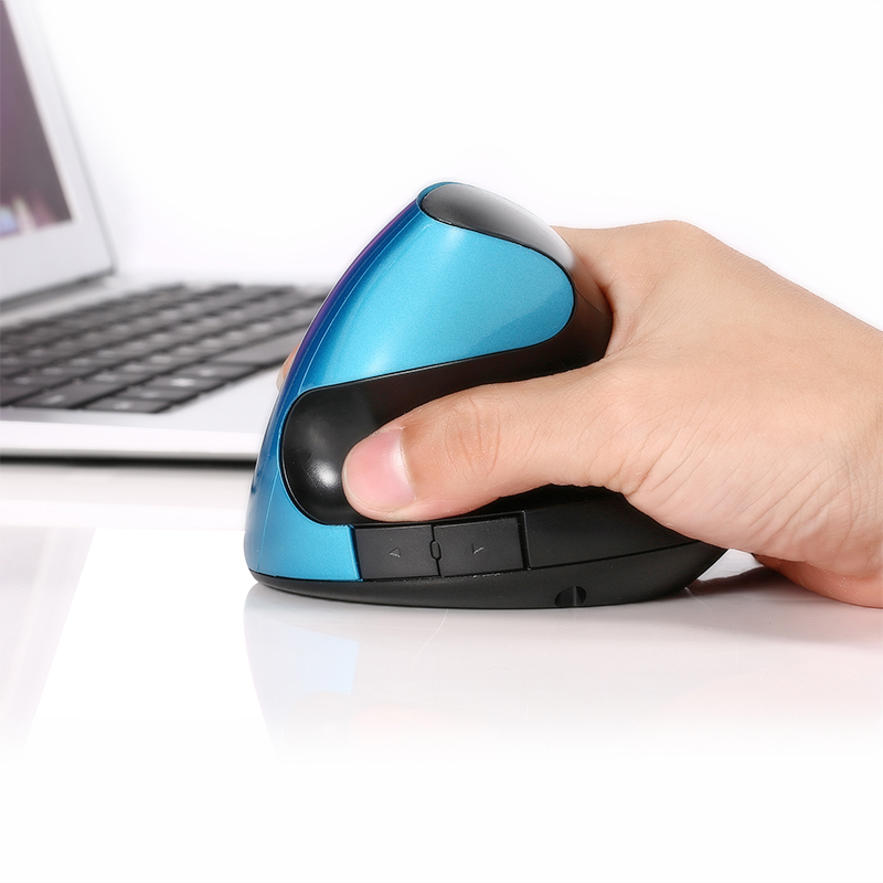 A889 2.4G Chargable Wireless Mouse 2400DPI Vertical Health Mouse with USB Receiver for Mac PC