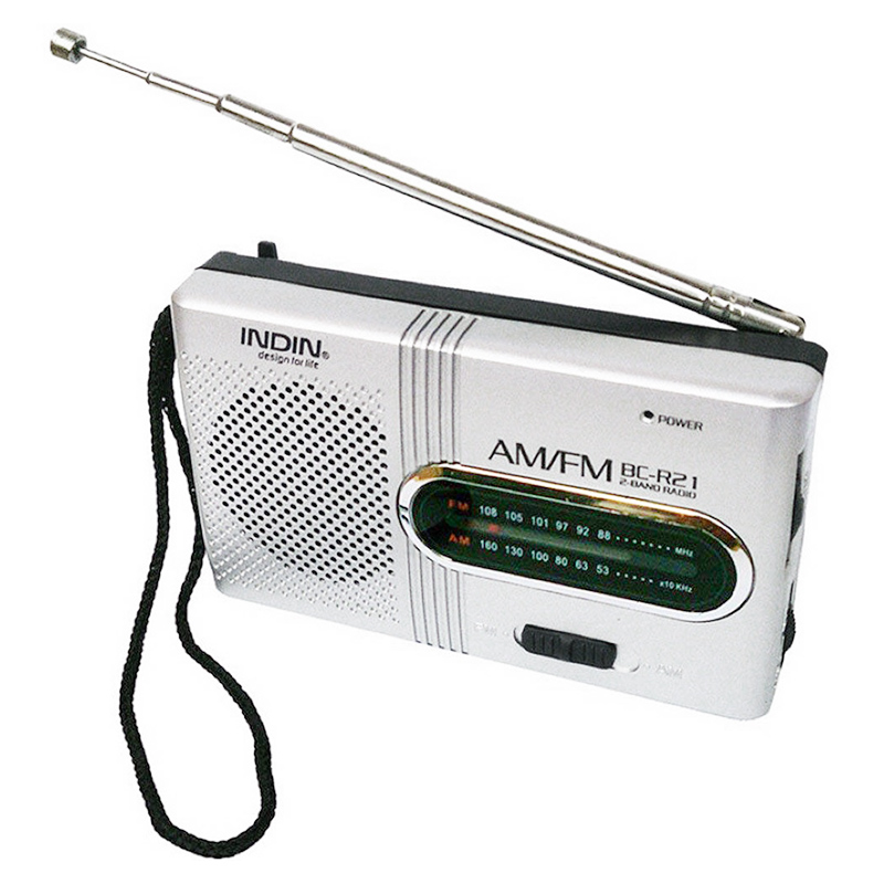 BC-R21 Mini Retro Radio Portable AM FM Telescopic Antenna Pocket Radio