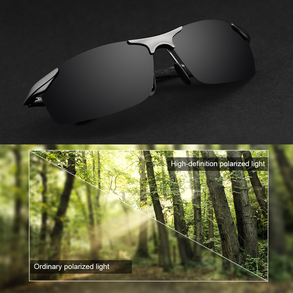 Aluminum Polarized Sunglasses Men's Sports Sun Glasses Driving Mirror Goggle