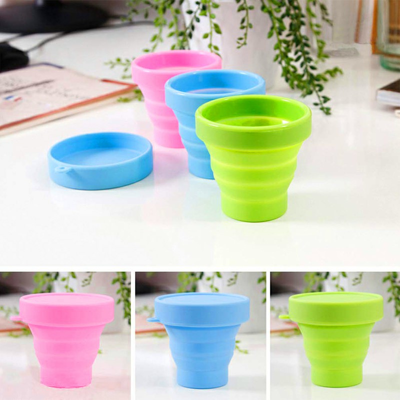 Outdoor Collapsible Retractable Silicone Cup Mouth Washing Cup for Travel