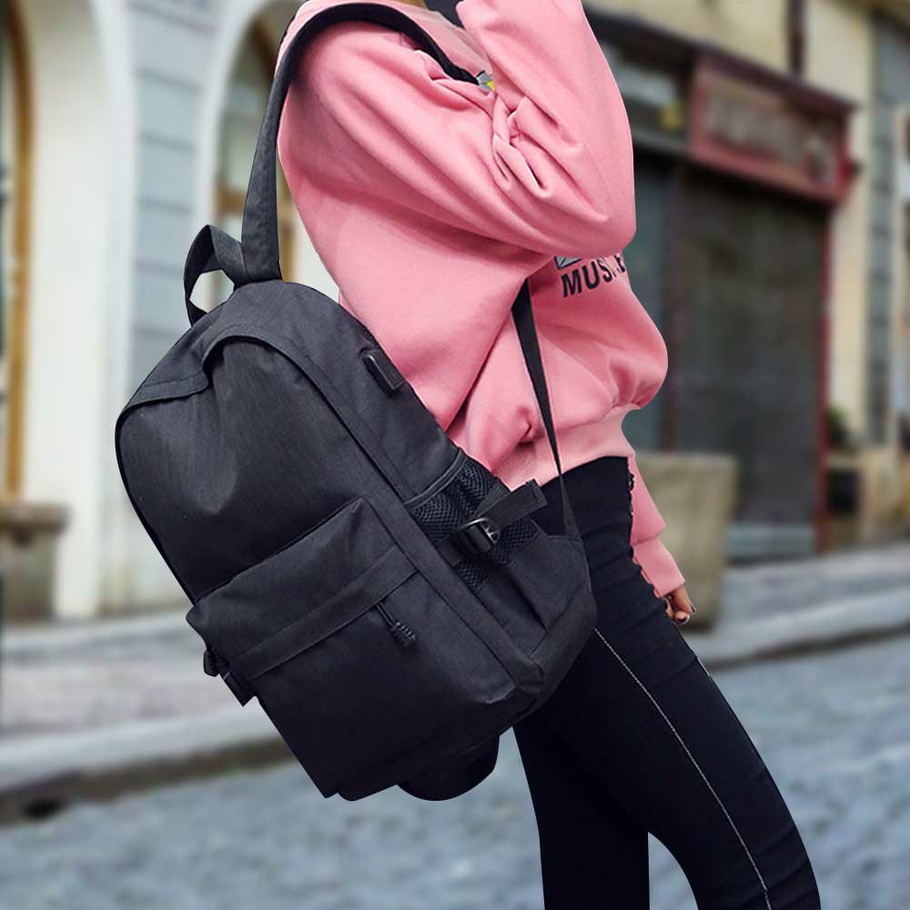 Unisex Anti-Theft Laptop Backpack Travel Business School Bag Rucksack with USB Port