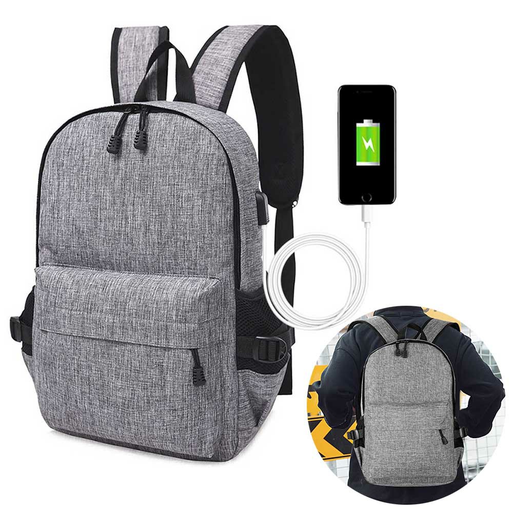 Unisex Anti-Theft Laptop Backpack Travel Business School Bag Rucksack with USB Port